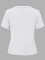 Fashion printed large round neck loose fitting T-shirt