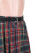 Fashion casual classic plaid zipper pleated skirt
