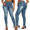 Fashionable slim and versatile stretch jeans Slim-fit pants with holes