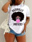 Fashion Oversized Printed Round Neck Short Sleeve T-shirt