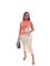 Fashion casual sleeveless color matching knitted beach skirt