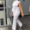 Fashion round neck sexy loose casual set