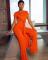 Loose fitting solid color casual two-piece short sleeved pants