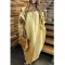Solid color imitation silk dress