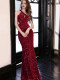 Sexy Sleeveless Hanging Neck Dress Wrapped Hip Long Dress