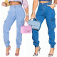 Fashion slim denim comfortable casual Cargo pants