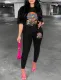 Printed fashion pants set