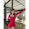 Sexy and Comfortable Solid Color Shoulder Sleeves Off Back Jumpsuit