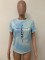 Letter printed fashion top