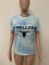 Letter printed fashion top