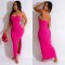 Fashion Strap Wrapped Chest Sleeveless Open Back Dress