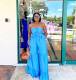 Sexy Hanging Neck Wrap Chest Multi layer Splice Jumpsuit