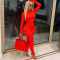 Fashionable and sexy hollow out perspective slim fitting jumpsuit