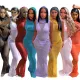 Sexy Perspective Hooded Mesh Tight Tank Top Cover Dress Set