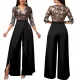 Sexy and fashionable solid V-neck jumpsuit