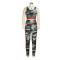 Fashion camouflage printed stripe casual set