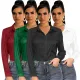 Casual Fashion Solid Color Shirt Dress