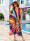 Fashionable beach smock, cotton positioning printed robe