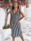 Fashionable beach cover up hollowed out holiday knit