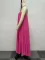 Sexy Large Chain Shoulder Strap Irregular Large Hem Strap Sleeveless Dress