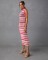 Fashion striped knitted vacation beach cover up