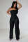 Fashion Wave Pattern Perspective High Waist Wide Leg Pants (Pants Only)