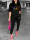 Printed fashion pants set
