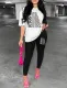 Printed fashion pants set