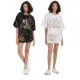 Short sleeved sexy heavy work sequin loose fitting summer skirt (top only)