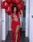 Fashion Solid Color Asymmetric Sexy Dress Nightclub Dress