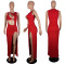 Fashion Solid Color Asymmetric Sexy Dress Nightclub Dress