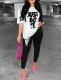 Printed fashion pants set