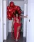 Fashion Solid Color Asymmetric Sexy Dress Nightclub Dress