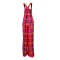 Fashion casual plaid Overalls