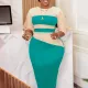 Summer Women's Solid Color 3/4 Sleeve Dress