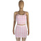 Two piece Houndstooth Slip dress suit