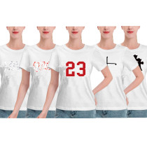 Casual positioning printed T-shirt
