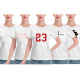 Casual positioning printed T-shirt