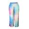 Fashion letter printed loose and bright casual pants