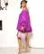 European and American Fashion Solid Color Bat Sleeve Off Shoulder Lantern Skirt