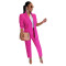 A two-piece suit, jacket, and pants set