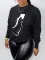 Leisure and fashionable long sleeved printed thickened sweater