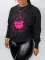 Sexy and fashionable long sleeved printed thickened sweater