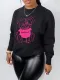 Sexy and fashionable long sleeved printed thickened sweater