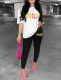 Printed fashion pants set