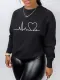 Fashion sexy casual long sleeved printed thickened sweater
