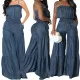 Fashion bra denim one-piece Bloomers