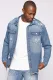 Casual men's worn denim shirt