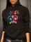 Casual and fashionable cotton printed hooded plush sweater