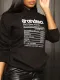 Casual and fashionable cotton printed hooded plush sweater